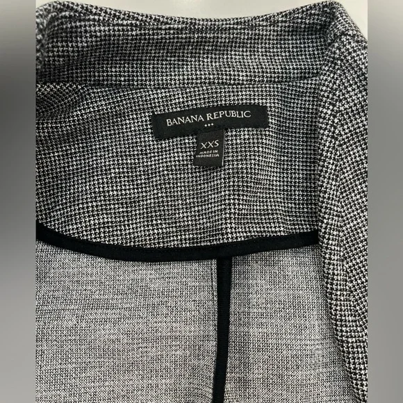 NWOT never worn banana republic oversized herringbone blazer jacket sz XXS - Picture 5 of 10